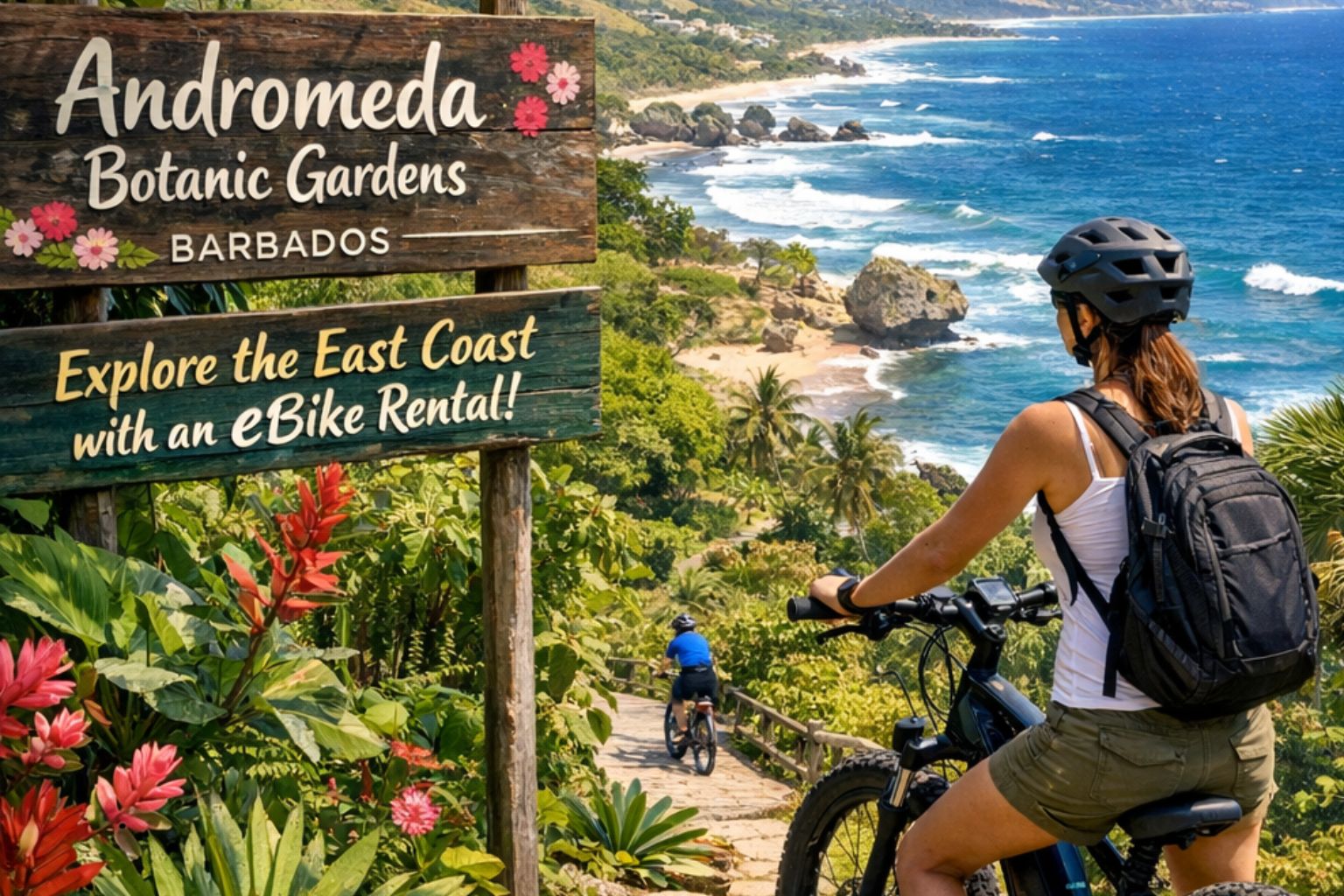 Andromeda Botanic Gardens Barbados Explore the East Coast with an eBike Rental