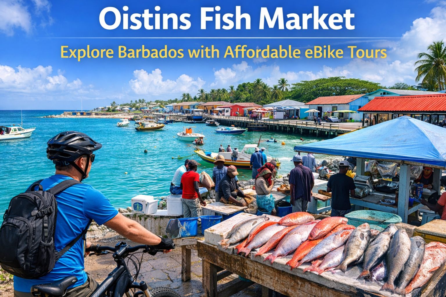 Oistins Fish Market: Explore Barbados with Affordable eBike Tours
